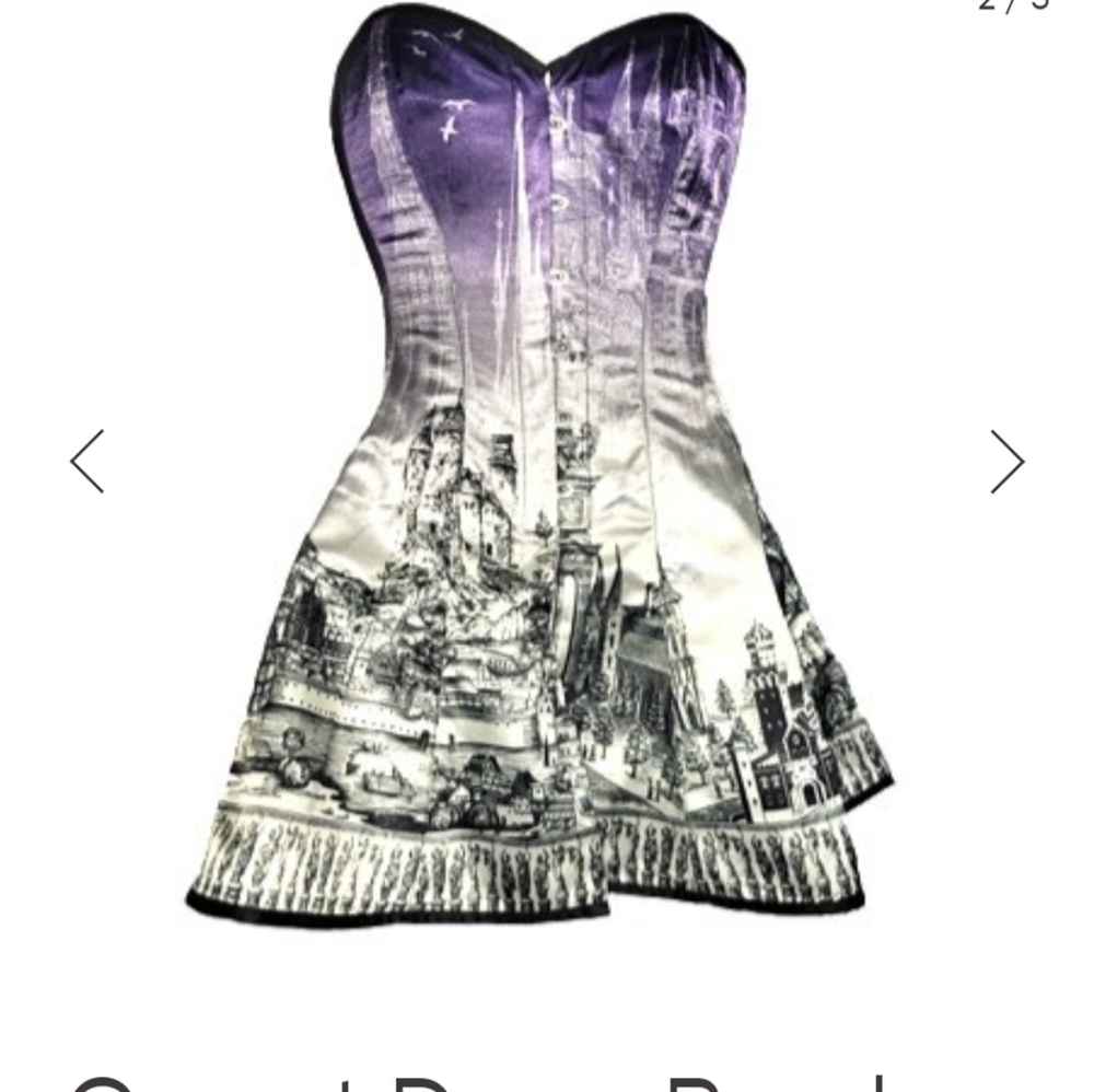 Plus Size Satin Corset Dress